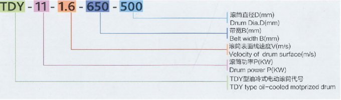 TDY型油冷式电动滚筒 湖北电动滚筒厂家